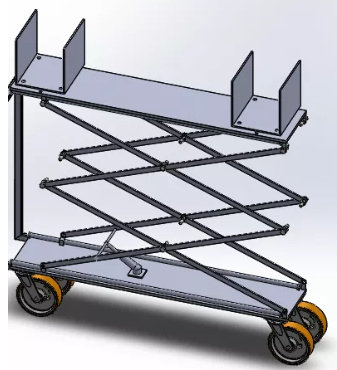 Hydraulic scissor liftҺʽC3DģD SolidworksOӋ