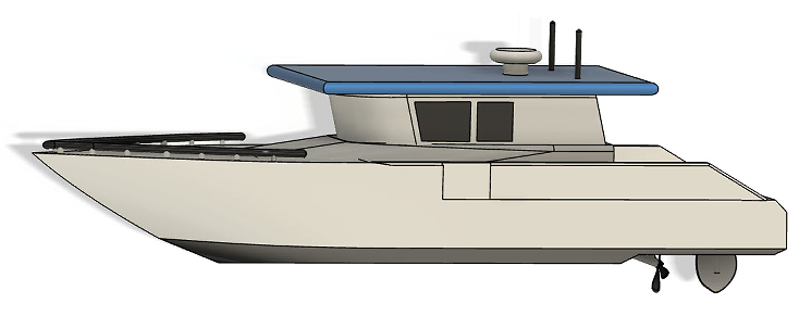 Survey Boat 11׿yģ3DD STEP STLʽ