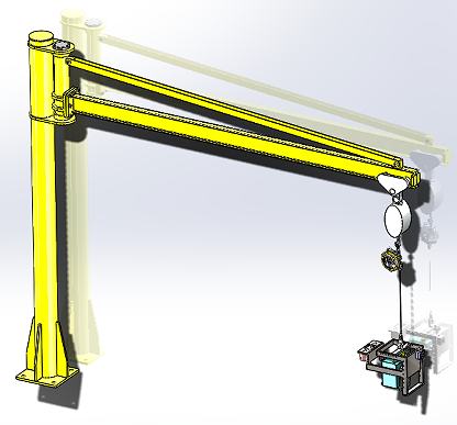 Marking fixture with craneؙC۽Y3DD SolidworksOӋ