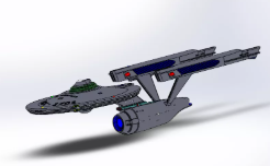 Nave USS Enterprisewģ3DD SolidworksOӋ