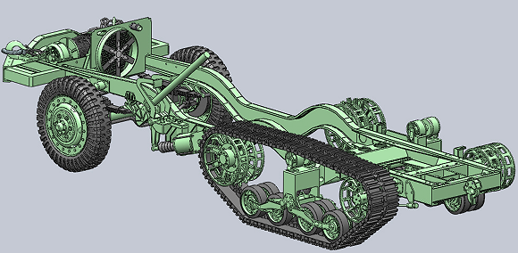 Halfһtrack M3Ď܇3DD SolidworksO(sh)Ӌ