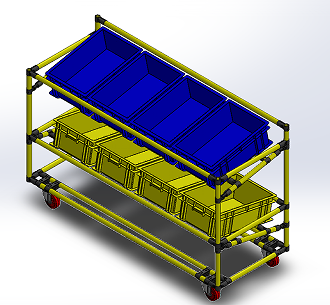 Trolley put plastic box܇3DģD SolidworksOӋ