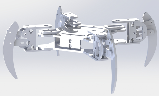 Spider_Bot v1ߙC(gu)ģ3DD SolidworksO(sh)Ӌ