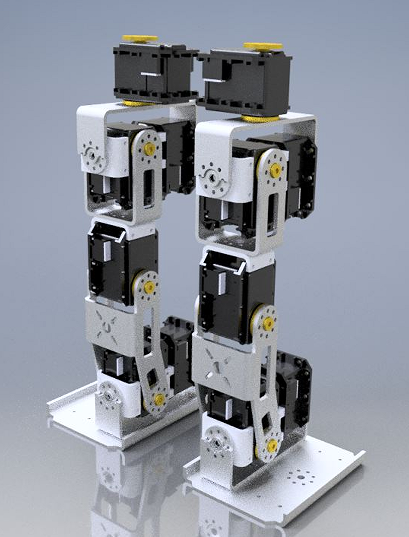 2һLegged Humanoid RobotCpȽY3DD STPʽ