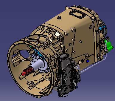 gear box ZF16S151քӓ׃3D(sh)ģD STPʽ