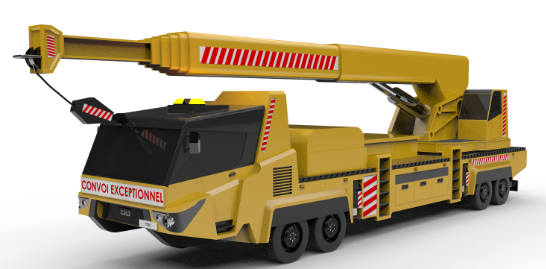 tboһt10 Truck craneؙCC3DģD STEPʽ