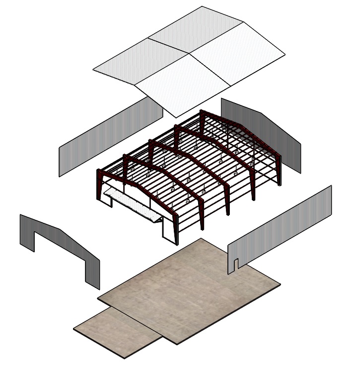 60x80 HangarwCC3D(sh)ģD SolidworksO(sh)Ӌ STEP