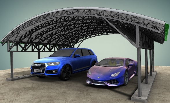 Carport modͣ܇3DģD STEPʽ