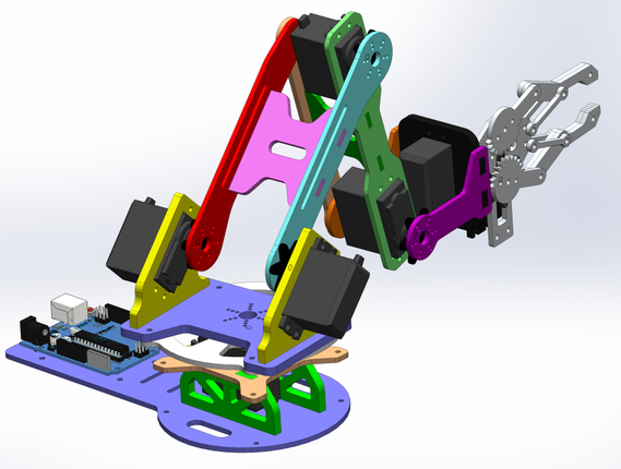 Robot Arm 4 DOF V.1.3Cе3DģD STEPʽ