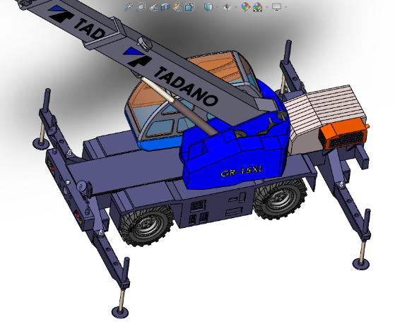 GRһ15XL(Tadano)LؙCC3DģD SolidworksOӋ
