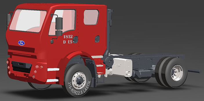 FORD 1832D CKؿ܇3D(sh)ģD STEPʽ