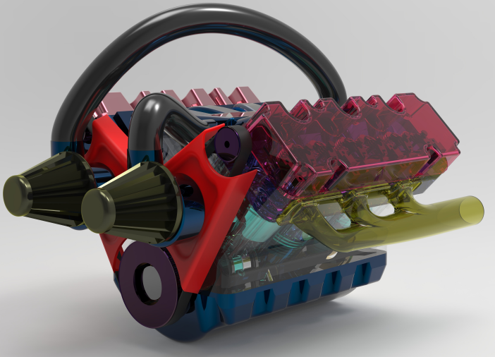 V6 CAR ENGINElәC׽Y3DD SolidworksOӋ