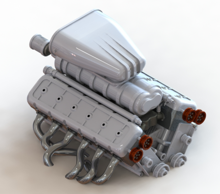 V12һEngine 12װl(f)әC(j)ģ3DD SolidworksO(sh)Ӌ(j)