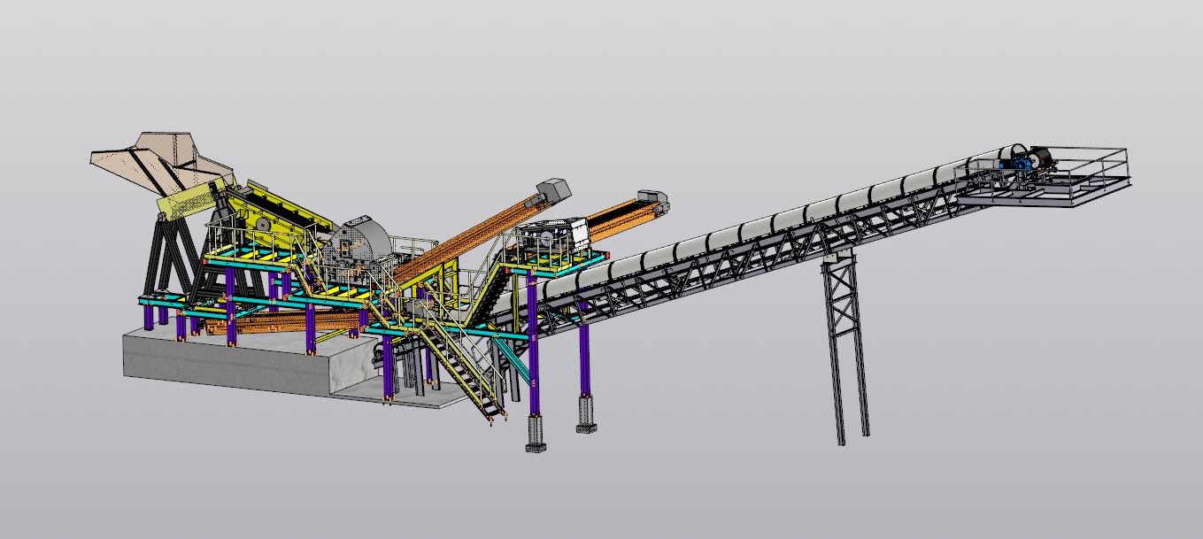 Industrial Sand Processing LineI(y)ɰ̎3D(sh)ģD STPʽ