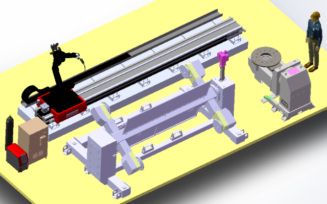 robotic welding workstationC(j)˺ӹվ3D(sh)ģD x_tʽ