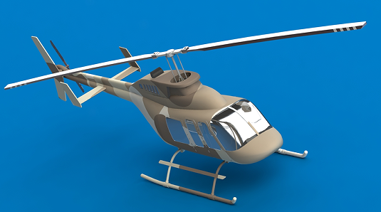 Bell 206 helicopterؐ206ֱC3DģD STEPʽ