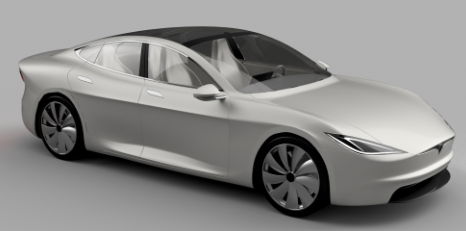 Tesla Concept˹I܇ģ3DD STEPʽ