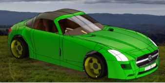 Mercedes SLSYI܇(jin)ģ3DD SolidworksO(sh)Ӌ(j)