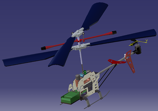 rcһhelicopterһ58bֱC(j)Y(ji)(gu)3DD CATIAO(sh)Ӌ(j)