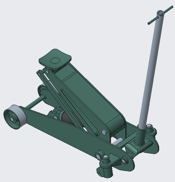 hydraulic car jackҺ܇ǧ3DģD STPʽ