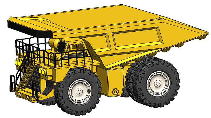 Truck Cat 793Dر793DھC(j)ģ3DD SolidworksO(sh)Ӌ(j)