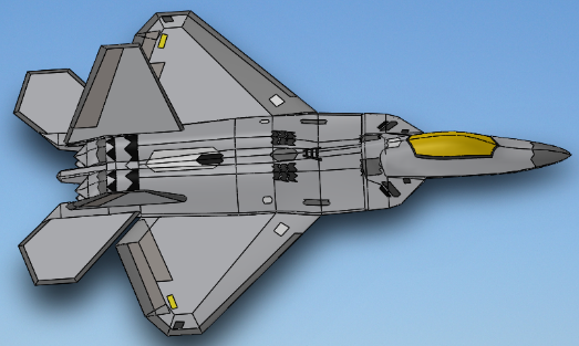 F22һtest Fһ22(zhn)C(j)(jin)ģ3DD SolidworksO(sh)Ӌ(j)