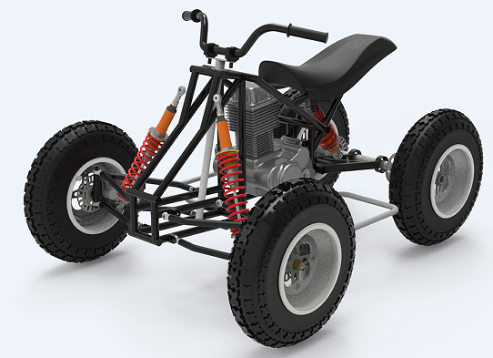Quad Bike Assembly݆܇3DģD STPʽ