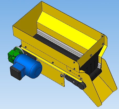 Belt conveyor with hopper϶Ďʽݔ͙C3DģD STPʽ