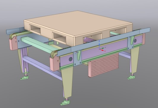 Pallet chain conveyorбP朰ݔ͙C3DģD STP IGS X_Bʽ