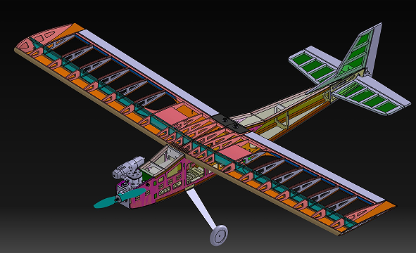 Balsa RC aircraftbغģ3D(sh)ģD STPʽ