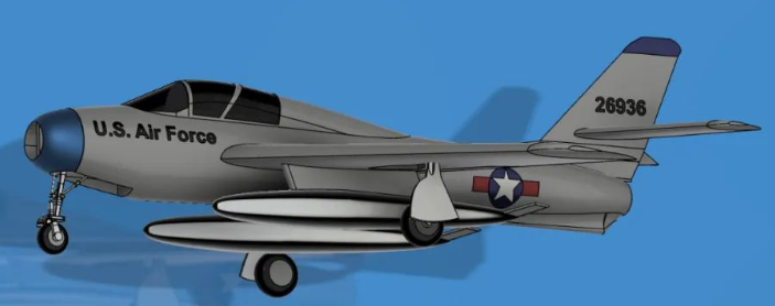 Republic Fһ84Fu݆ʽ(zhn)ZըC(j)(jin)ģ3DD STEPʽ