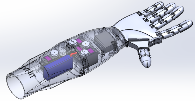 Myoelectric늼ֱ֫۽Y(ji)(gu)3DD STEPʽ