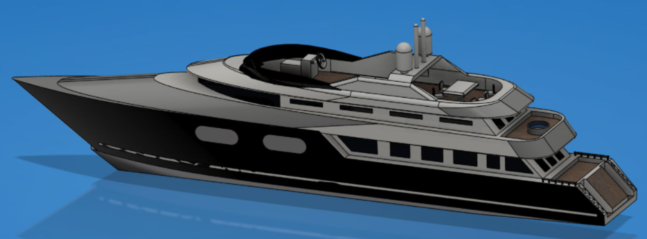 Mega Yachtͧģ3DD STEPʽ