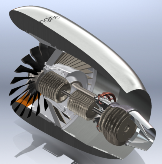 Turbo Fan Engine՜u݆L(fng)Ȱl(f)(dng)C(j)3D(sh)ģD STEPʽ