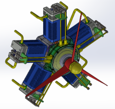 Radial Engine Designΰl(f)(dng)C(j)ģ3DD SolidworksO(sh)Ӌ(j)