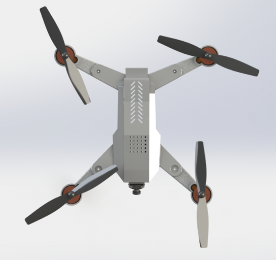 Quadcopter droneo˙Cģ3DD SolidworksOӋ