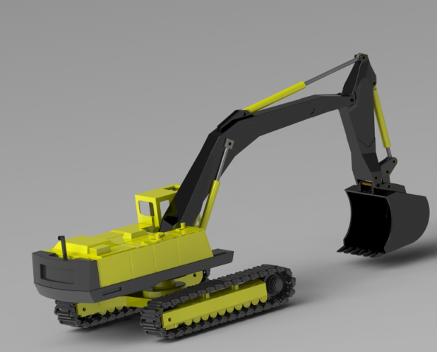 JCB (EXCAVATOR)ĎھC(j)3D(sh)ģD SolidworksO(sh)Ӌ(j)