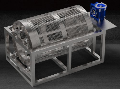 Spirulina Filter Machine^VC3DģD SolidworksOӋ