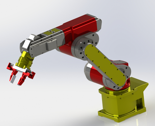 Robot ArmA֙C(gu)ęCе3D(sh)ģD SolidworksO(sh)Ӌ