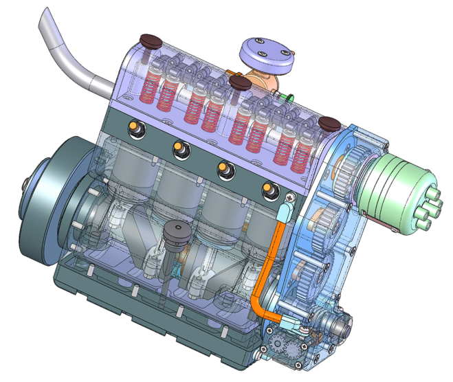 Sea Lion 30cc OHCͰlәC3DD SolidworksOӋ