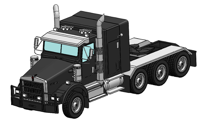 Kenworth T800˹܇^3DģD STEPʽ