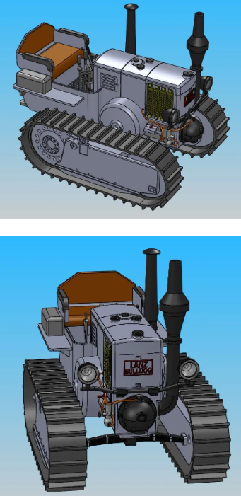 Lanz Bulldog Crawler܇Cģ3DD SolidoworksOӋ IGS STEP