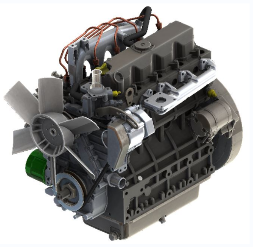 KUBOTA V2203 M-E3BGͰlәC3DD SolidworksOӋ