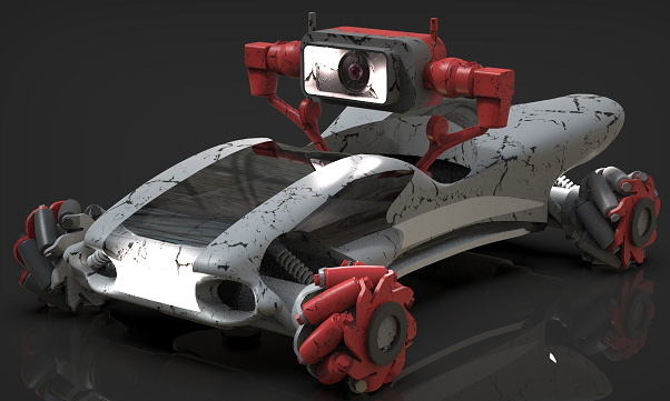 8Ҽܵmecanum݆܇3DģD iges stepʽ