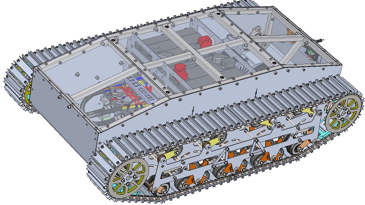 tracked vehicle汾2Ď܇ױPģ3DD x_t  STEP ʽ