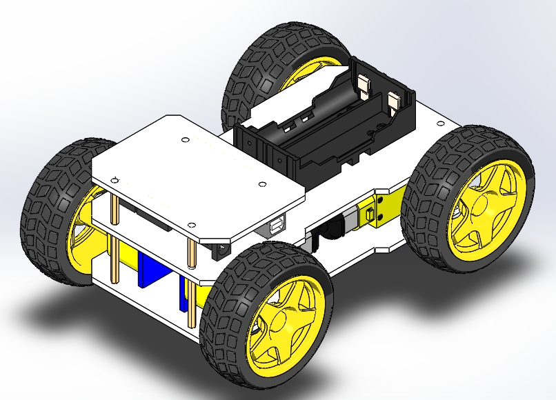Wheeled Robot݆С܇3DģD SolidworksOӋ