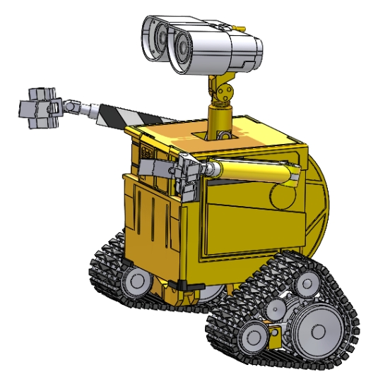 WALL E ROBOTĎC(j)3D(sh)ģD SolidworksO(sh)Ӌ(j) IGS