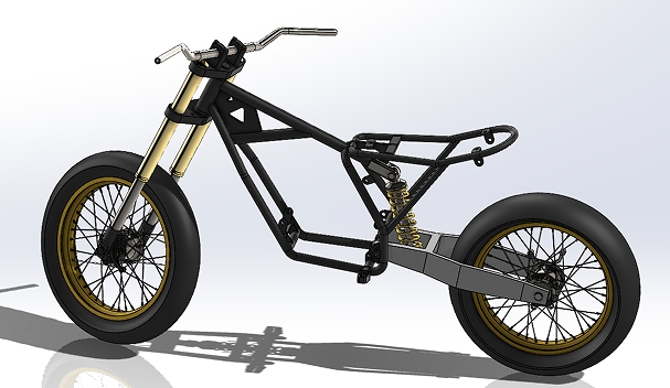 Scrambler MotorcycleĦ܇ܽY3DD SolidworksOӋ