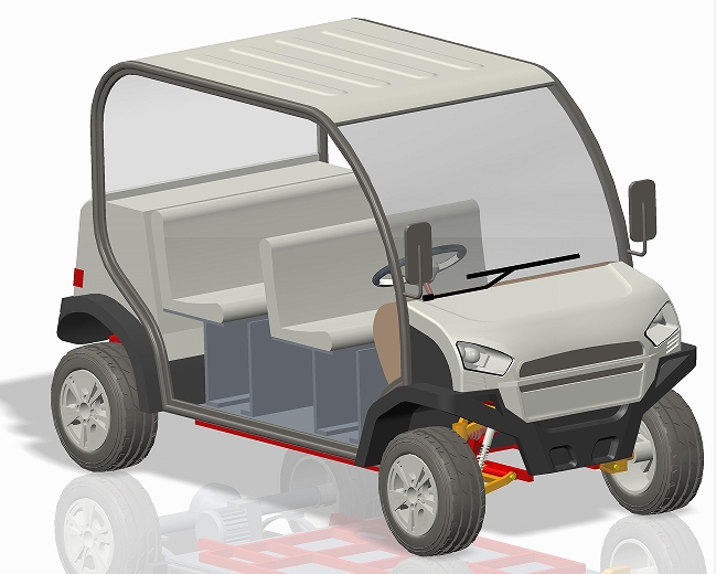 seater Electric Vehicle 4늄܇3DģD IGSʽ creoOӋ