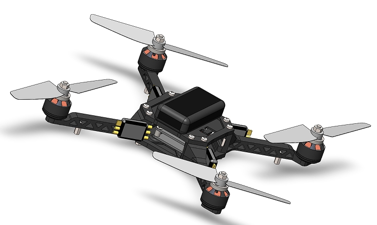 SIMPLE DRONESo˙Cģ3DD SolidworksOӋ